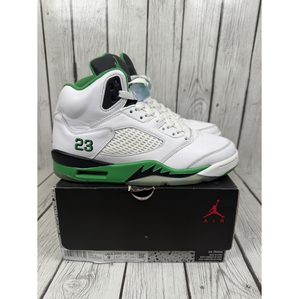 Air Jordan 5 Lucky Green Size 9 Womens DD9336-103